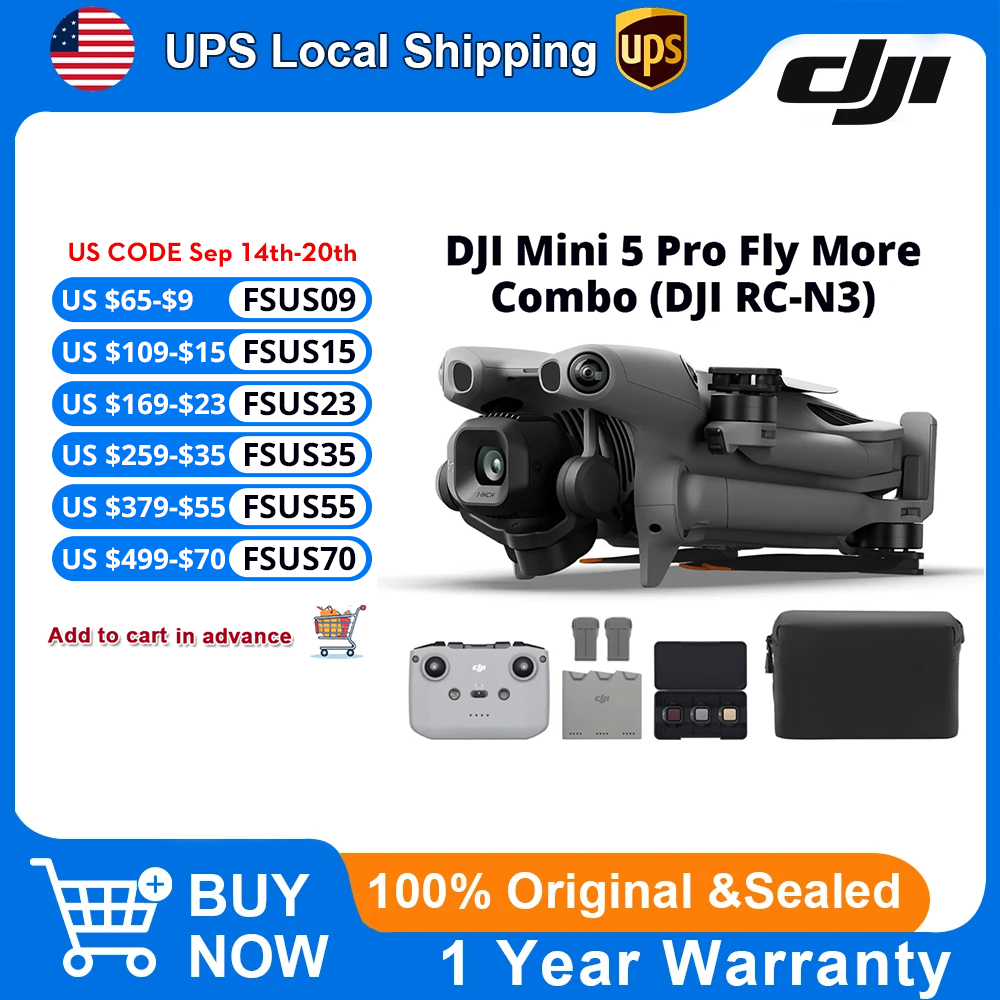 DJI Mini 5 Pro Fly More Combo  - Drone Camera Vlog review and price